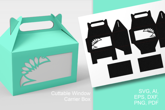 Download Fish Wide Cutout 4 Gable Box Template - Premium Resources