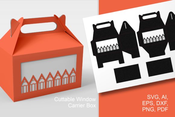 Download Pencils Window Var 1 Gable Box Template - Premium Bundle
