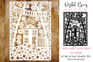 Download Home Sweet Home Paper Cut Design - Home paper cut Collection